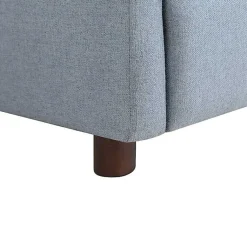 Kirklands Home Light Rounded Push Back Recliner Blue Online