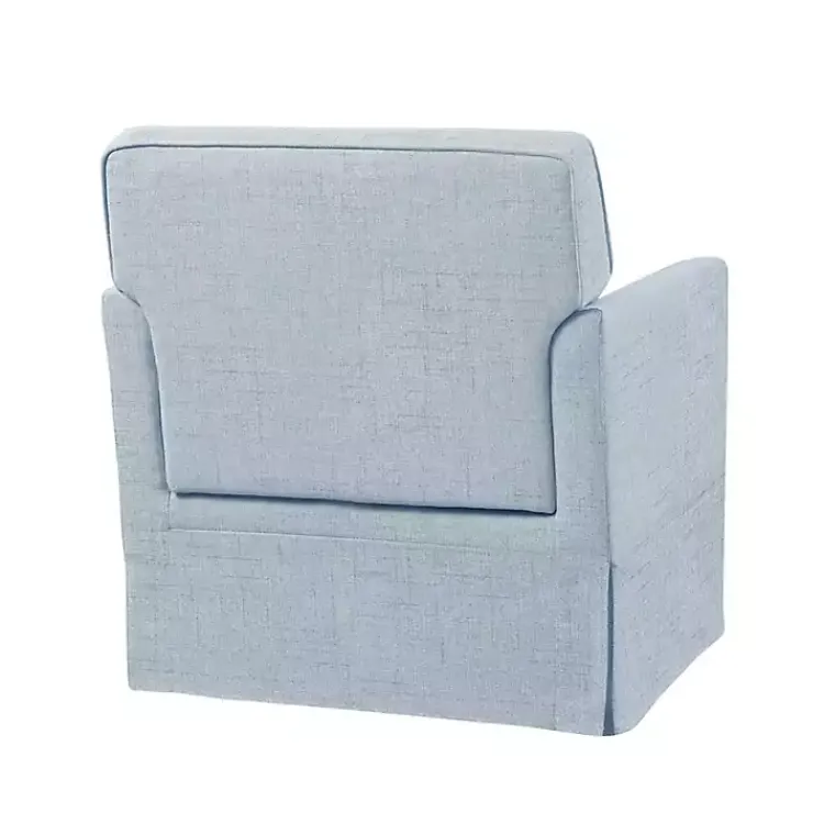 Kirklands Home Light Slipcover Armchair Blue Outlet