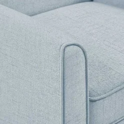 Kirklands Home Light Slipcover Armchair Blue Outlet