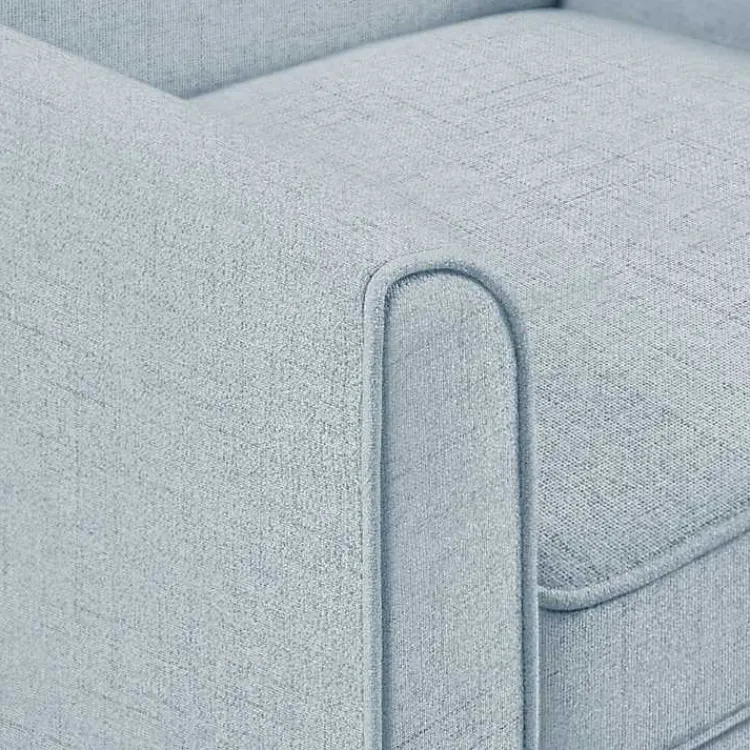 Kirklands Home Light Slipcover Armchair Blue Outlet