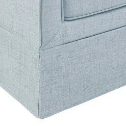 Kirklands Home Light Slipcover Armchair Blue Outlet