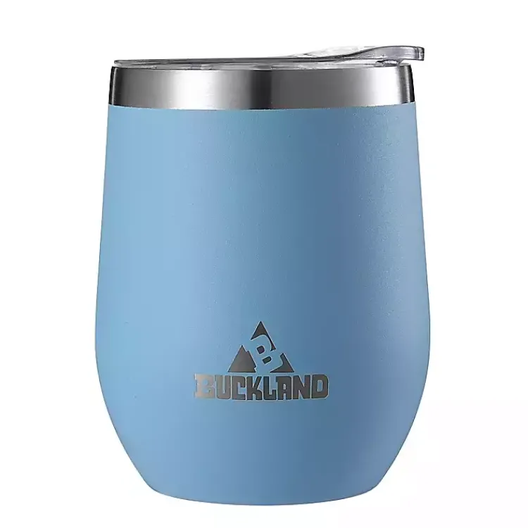 Kirklands Home Light Stainless Steel Wine Tumbler Blue Clearance