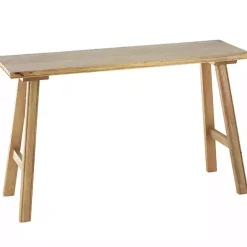 Kirklands Home Light Mango Wood Rustic Tall Bench Brown Best