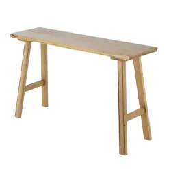 Kirklands Home Light Mango Wood Rustic Tall Bench Brown Best