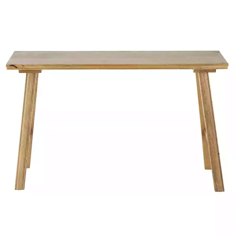 Kirklands Home Light Mango Wood Rustic Tall Bench Brown Best