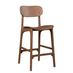 Kirklands Home Light Mid-Century Modern Bar Stool Brown Sale