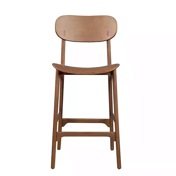 Kirklands Home Light Mid-Century Modern Bar Stool Brown Sale