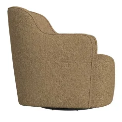 Kirklands Home Light Swivel Barrel Accent Chair Brown New