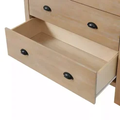 Kirklands Home Light Driftwood 5-Drawer Storage Chest Tan Sale