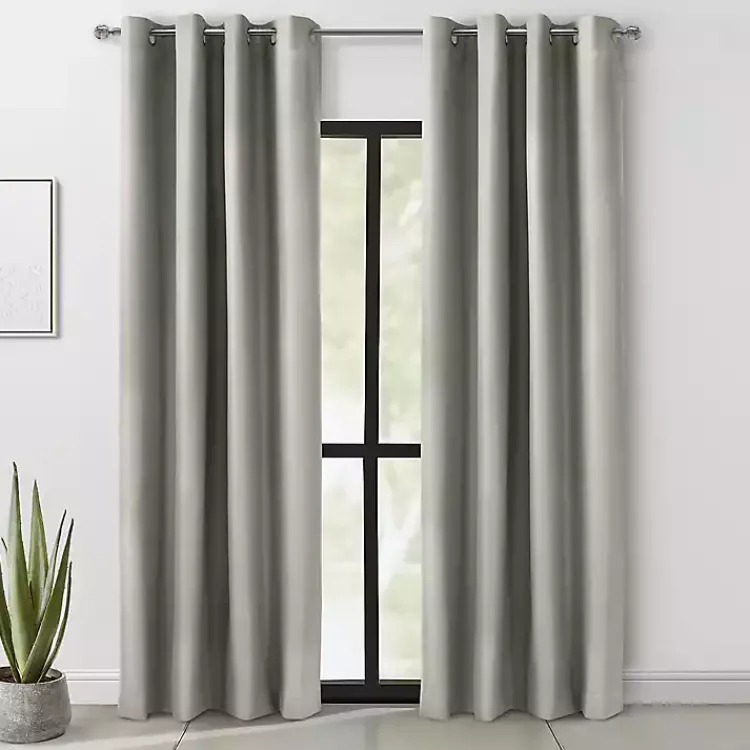 Kirklands Home Light Alpine Blackout Curtain Panel, 108 in. Gray Online