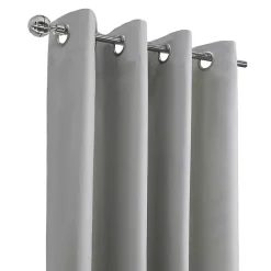 Kirklands Home Light Alpine Blackout Curtain Panel, 84 in. Gray Clearance
