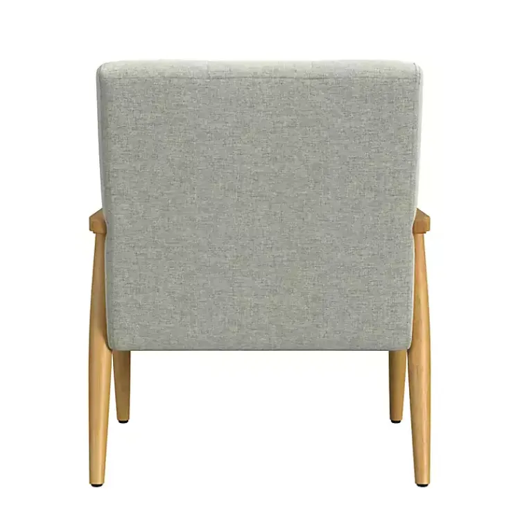 Kirklands Home Light Button Tufted Accent Chair Gray Clearance