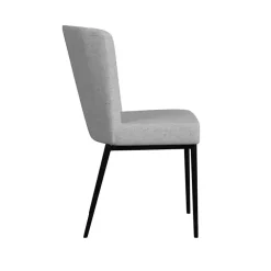 Kirklands Home Light Channel Back Dining Chairs, Set of 2 Gray Discount