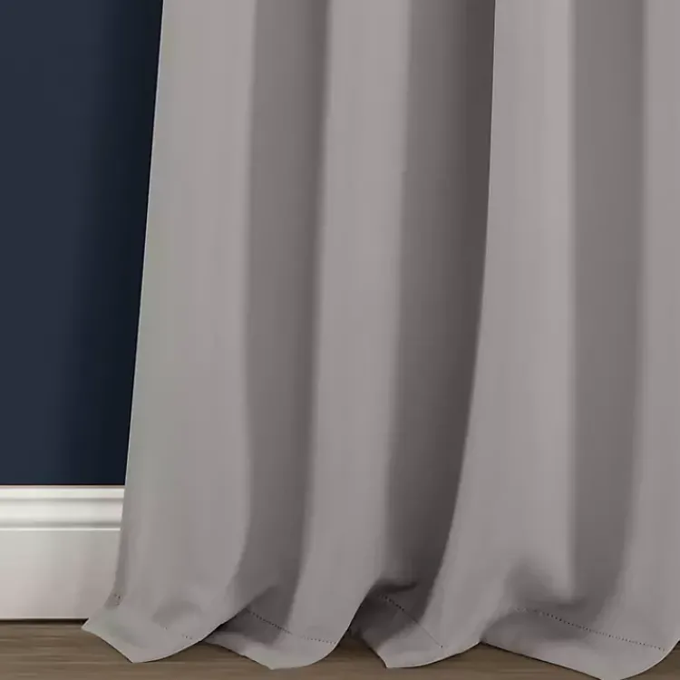 Kirklands Home Light Knotted Curtain Panel Set, 84 in. Gray Sale