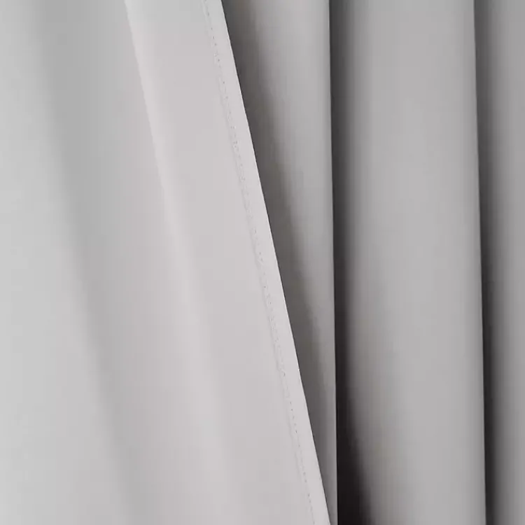 Kirklands Home Light Knotted Curtain Panel Set, 84 in. Gray Sale