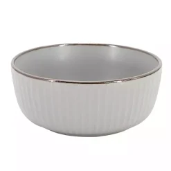Kirklands Home Light Leo Stoneware 16-pc. Dinnerware Set Gray Clearance