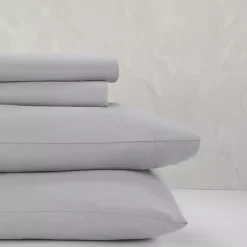 Kirklands Home Light Microfiber 4-pc. King Sheet Set Gray Sale