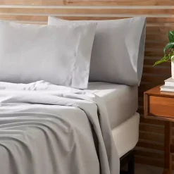 Kirklands Home Light Microfiber 4-pc. King Sheet Set Gray Sale