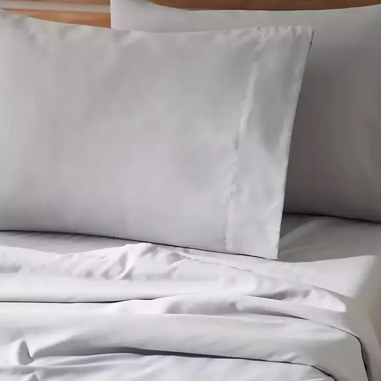 Kirklands Home Light Microfiber 4-pc. King Sheet Set Gray Sale