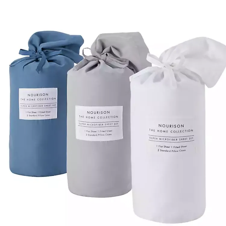 Kirklands Home Light Microfiber 4-pc. King Sheet Set Gray Sale