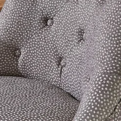 Kirklands Home Light Miller Tufted Office Chair Gray Outlet