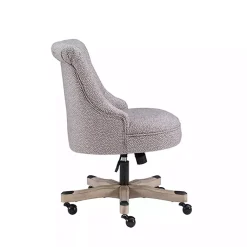 Kirklands Home Light Miller Tufted Office Chair Gray Outlet