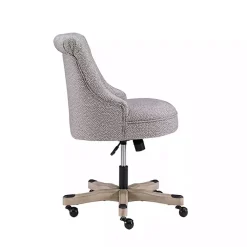 Kirklands Home Light Miller Tufted Office Chair Gray Outlet