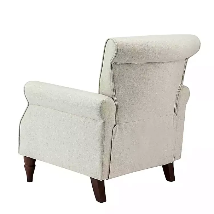 Kirklands Home Light Miriam Nailhead Trim Armchair Gray Discount