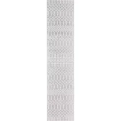 Kirklands Home Light Moroccan Washable Runner, 2x8 Gray Discount