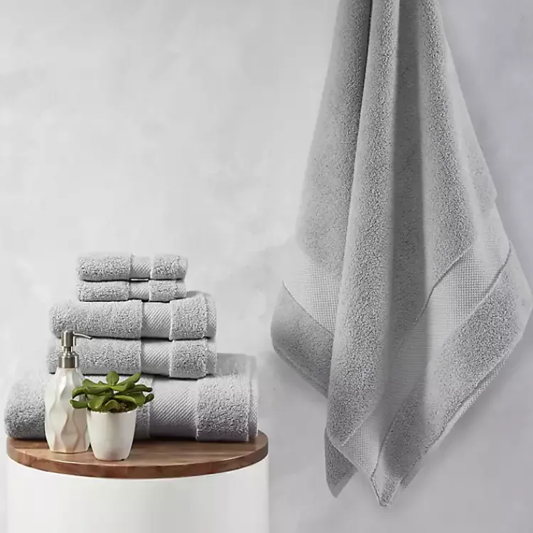 Kirklands Home Light 6-pc. Cotton Bath Towel Set Gray Sale