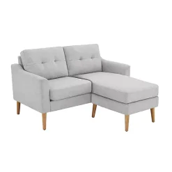 Kirklands Home Light 2-pc. Loveseat & Ottoman Set Gray New