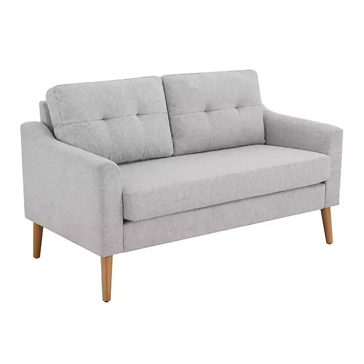 Kirklands Home Light 2-pc. Loveseat & Ottoman Set Gray New