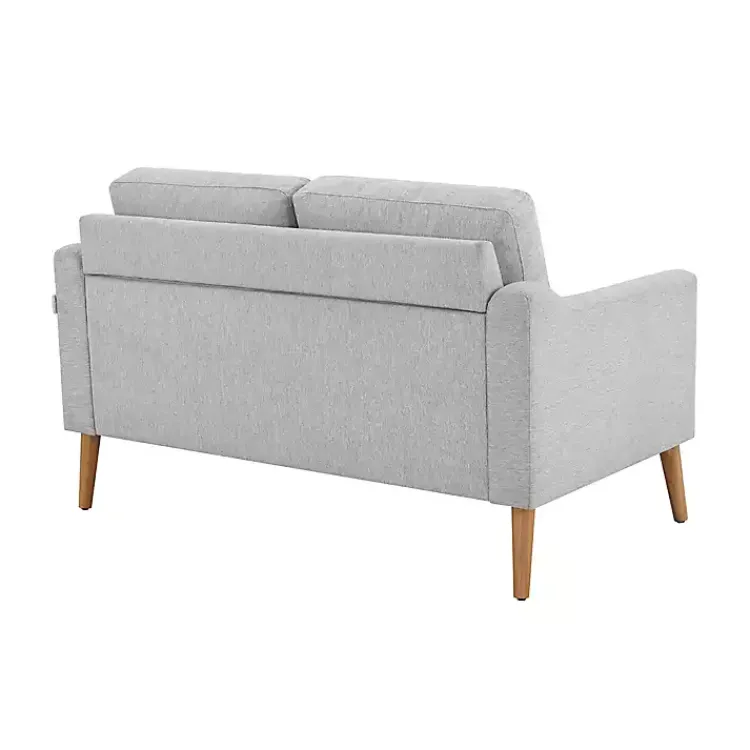 Kirklands Home Light 2-pc. Loveseat & Ottoman Set Gray New