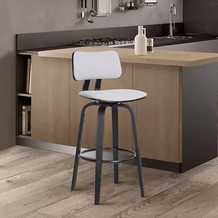 Kirklands Home Light Pico Swivel Counter Stool Gray Sale