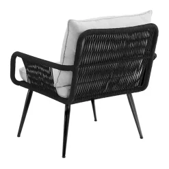 Kirklands Home Light Gray Rope Frame 2-pc. Outdoor Arm Chair Set Clearance