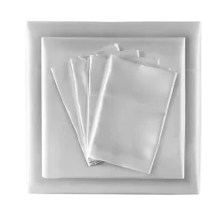 Kirklands Home Light Satin 6-pc. California King Sheet Set Gray Sale