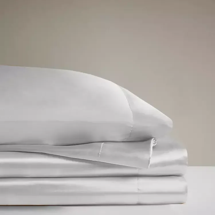 Kirklands Home Light Satin 6-pc. Full Sheet Set Gray Online