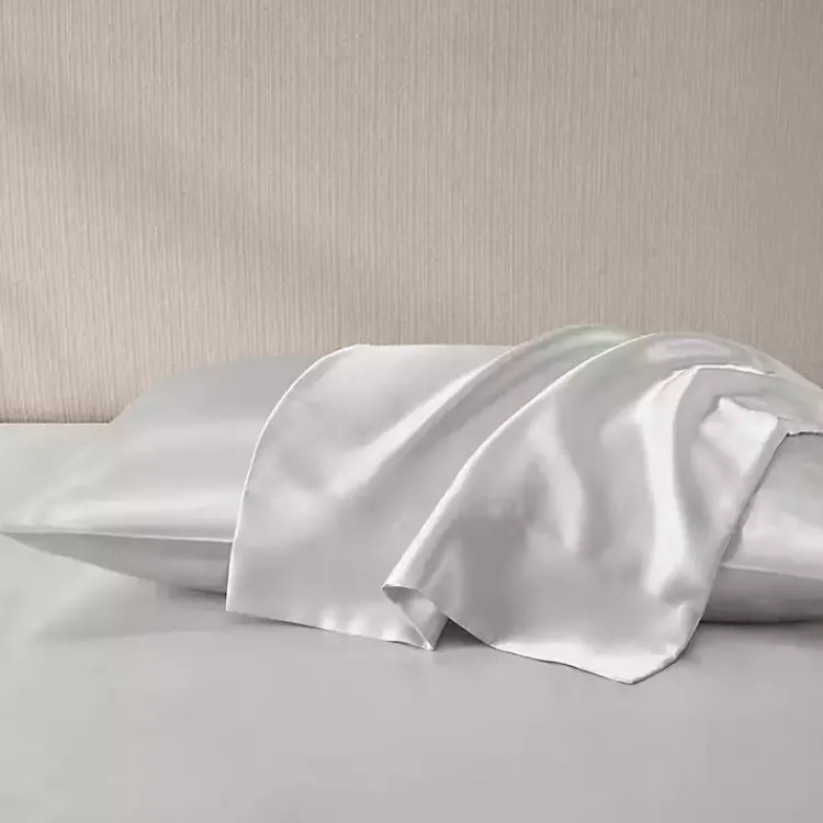 Kirklands Home Light Satin Standard 2-pc. Pillow Case Set Gray Online