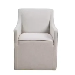 Kirklands Home Light Slipcover Dining Chair with Casters Gray Best