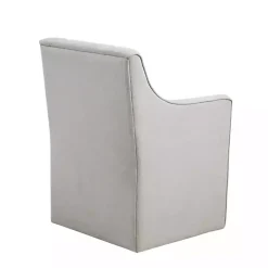 Kirklands Home Light Slipcover Dining Chair with Casters Gray Best