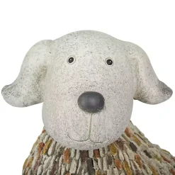 Kirklands Home Light Textured Dog Statue Gray Clearance