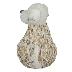 Kirklands Home Light Textured Dog Statue Gray Clearance