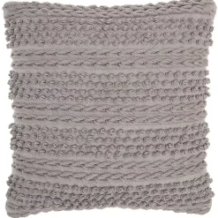 Pillows>Kirklands Home Light Textured Stripes Pillow Gray