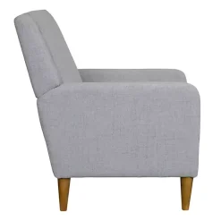 Kirklands Home Light Upholstered Juno Accent Chair Gray