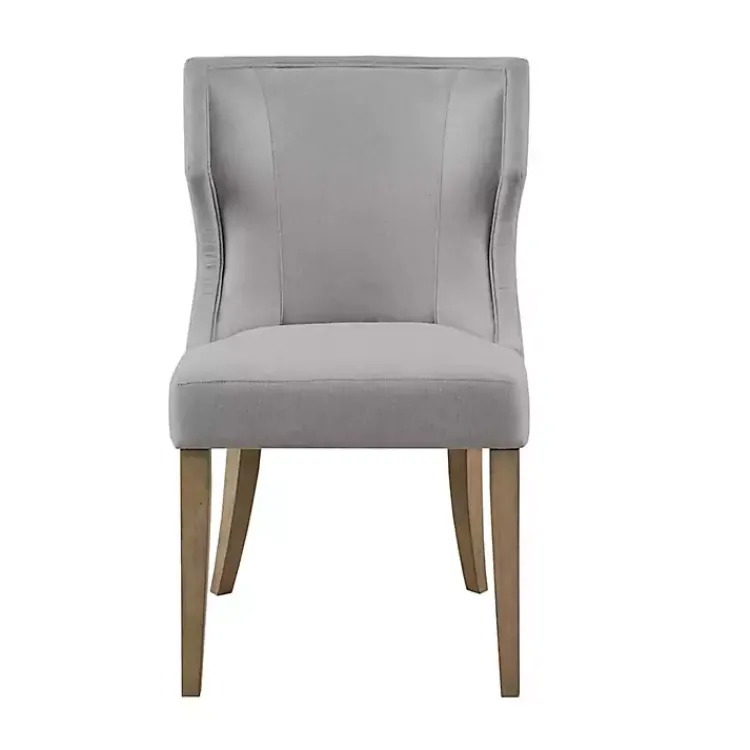 Kirklands Home Light Wingback Dining Chair Gray New