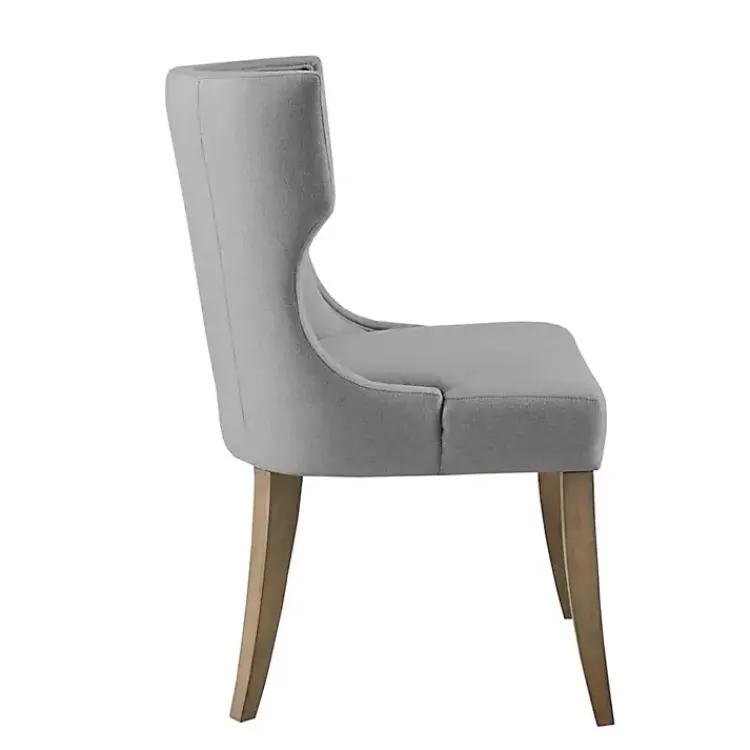 Kirklands Home Light Wingback Dining Chair Gray New