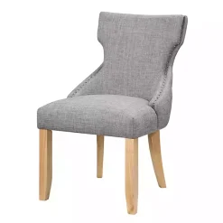 Kirklands Home Light Wingback Dining Chairs, Set of 2 Gray Sale