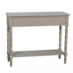 Kirklands Home Light Wood 2-Drawer Barrett Console Table Gray Sale