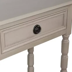 Kirklands Home Light Wood 2-Drawer Barrett Console Table Gray Sale