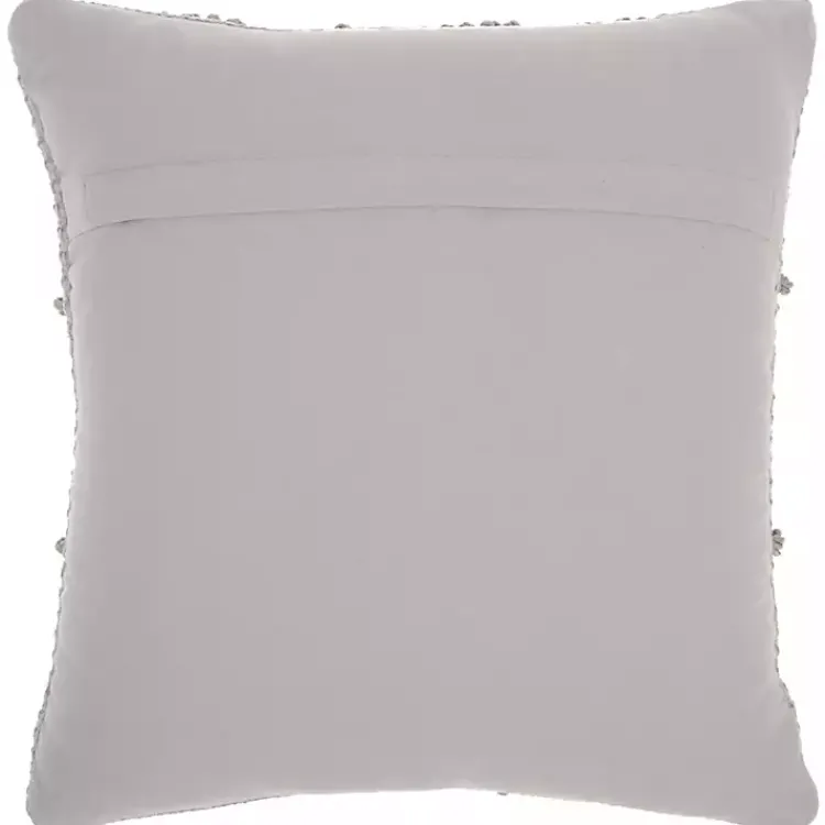 Pillows>Kirklands Home Light Woven Diamond Pillow Gray
